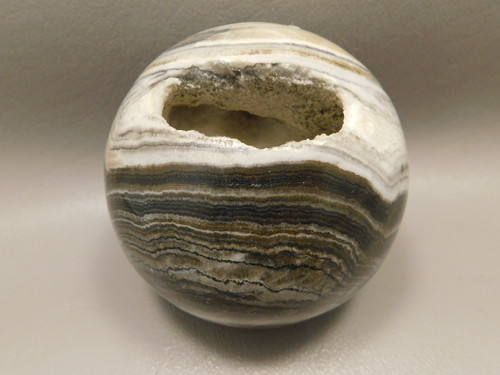 Spirit Stone 2.75 inch Rock Sphere Banded Travertine Arizona #O1