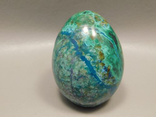 Chrysocolla Malachite Stone Egg Carving 2 inch or 52 mm Arizona #O7