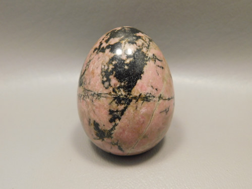 Rhodonite Egg Shaped 2 inch Polished Rock Pink Gemstone #O2
