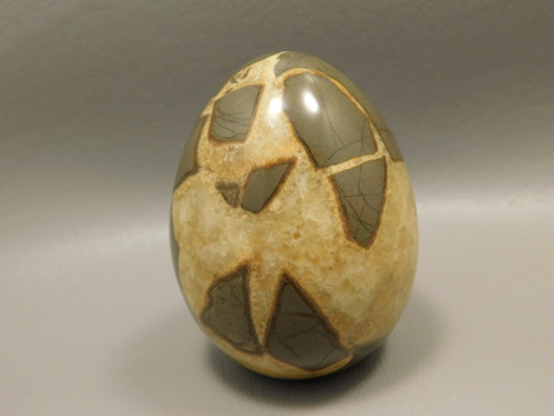 Septarian Nodule Egg Shaped 2.35 inch Polished Rock Utah Stone #O4