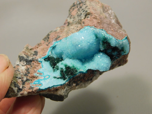 Drusy Chrysocolla Natural Mineral Specimen Druse Rough Rock #O23