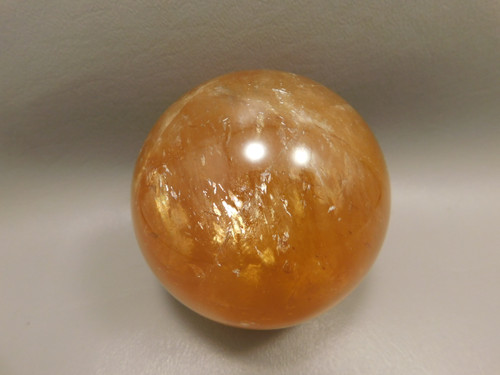 Honey Calcite Stone 3.15 inch Sphere Rock 80 mm Crystal Ball #O10