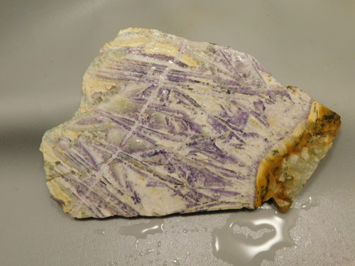 Purple Sagenite Stone Slab Cabbing Lapidary Rough Rock #O6