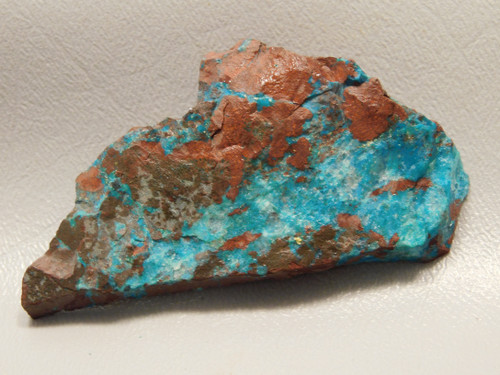 Gem Silica Chrysocolla Cuprite Unpolished Stone Slab Rough Rock #O1113