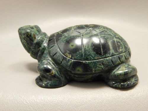 Turtle Figurine Kabamba Jasper 3.2 inch Gemstone Animal Carving #O1