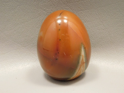 Carnelian Agate Egg Shaped Stone Carving 2 inch Orange Gemstone #O2