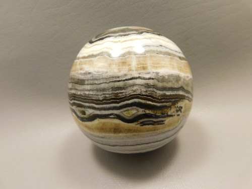 Spirit Stone 3 inch Rock Sphere Banded Travertine Arizona #O2