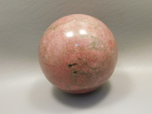 Rhodonite Sphere Shaped 3 inch Polished Rock Pink Gemstone #O2