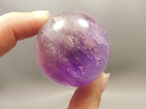 Amethyst Sphere 1.5 inch Natural Purple Gemstone 40 mm #O11