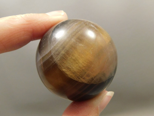 Fluorite Crystal Sphere 1.5 inch Mineral Purple Gemstone 40 mm #O13