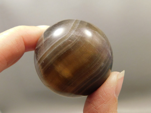 Fluorite Crystal Sphere 1.5 inch Mineral Purple Gemstone 40 mm #O13