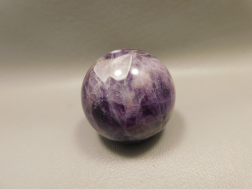Chevron Amethyst Sphere 1.5 inch Purple Gemstone 40 mm #O3