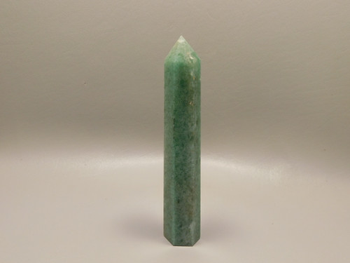 Green Aventurine 5 inch Tower Point Obelisk Power Healing Stone #O3