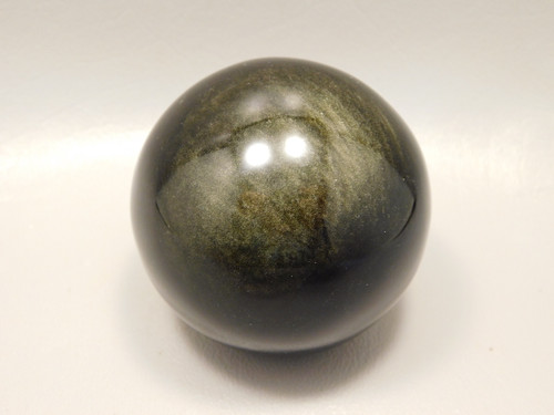 Gold Sheen Obsidian Sphere 2.4 inch Gemstone Chatoyant Ball #Og3