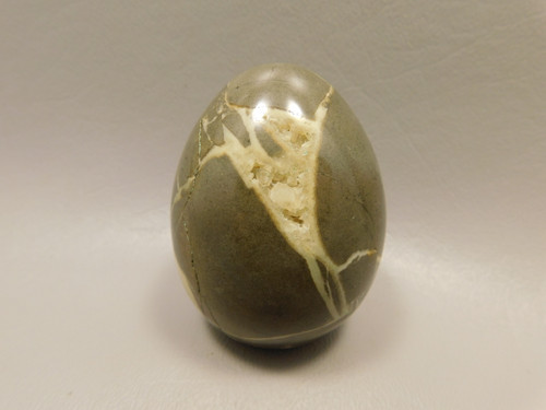 Septarian Nodule Egg Shaped 2.35 inch Polished Rock Utah Stone #O6