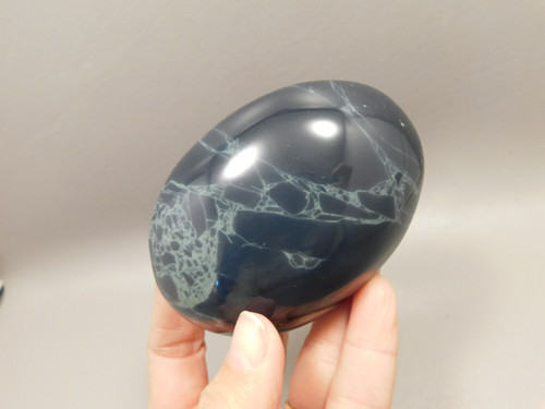 Spiderweb Obsidian Polished Rock Massage Healing Stone #O1