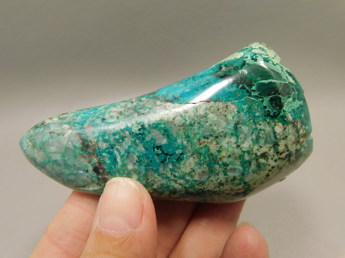 Blue River Chrysocolla Malachite Small Polished Rock Mexico #O12
