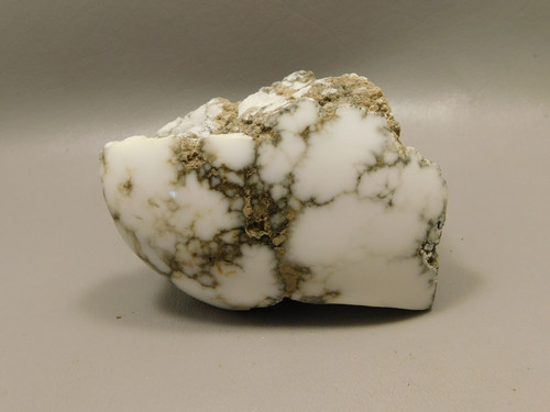 Howlite Polished Rock Decor White Stone Tick Canyon California #O34