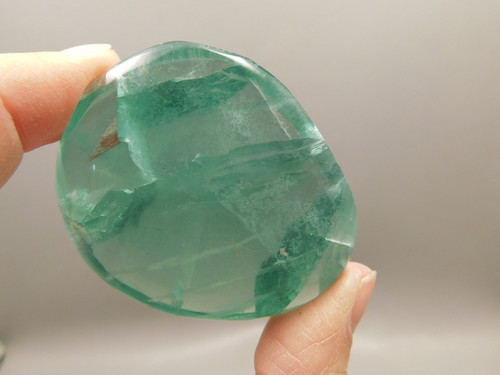 Green Fluorite Polished Rock Small Crystal Healing Stone #O25