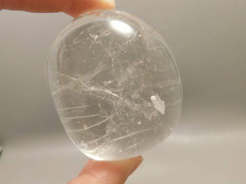 Quartz Crystal Natural Tumbled Polished Palm Stone Meditation #O12
