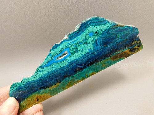 Chrysocolla Malachite Polished Stone Slab Bagdad Arizona #O16