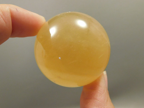Honey Calcite Stone 1.6 inch Sphere Rock 41 mm Crystal Ball #O16
