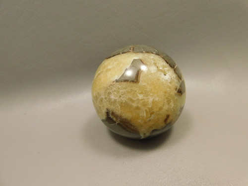 Septarian Nodule Stone 2.1 inch Sphere Ball Polished Rock Utah #O4
