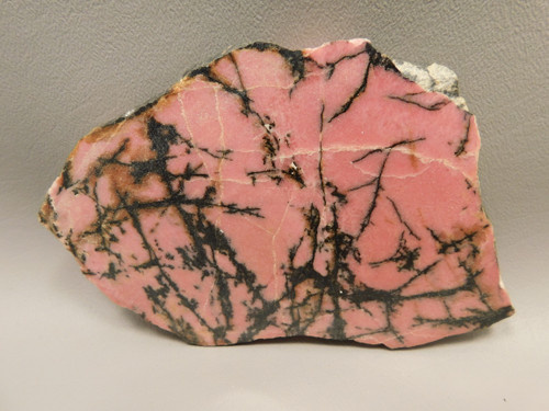 Rhodonite Polished Rock Pink Stone Slab Endcut California #O10