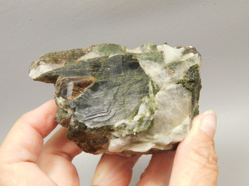 Andradite Garnet on Epidote Crystal Disaster Peak Mineral Specimen  #052