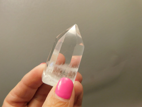 Quartz Clear Crystal Small Point Stone 1.9 inch Natural Polished Rock Tower #O17