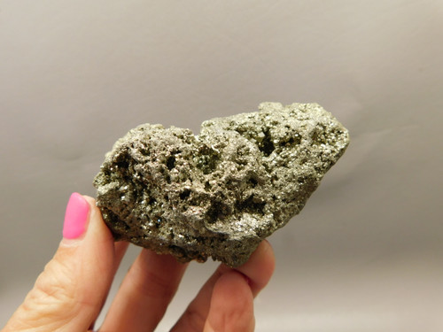 Pyrite Crystal Natural Mineral Specimen Fools Gold Peru #O7