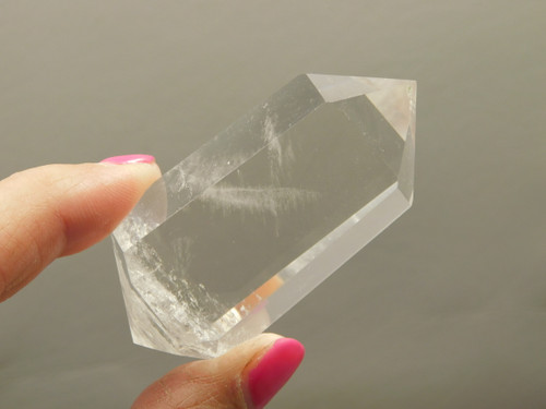 Clear Quartz Double Terminated Crystal Small 2.4 inch Natural Gemstone #O1