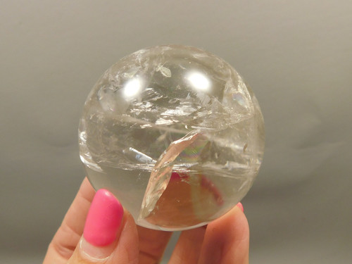 Clear Quartz Crystal Ball 2 inch Polished Stone Sphere Brazil #Ob13