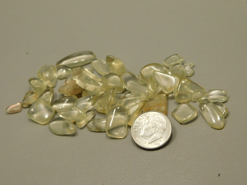 Oregon Sunstone Small Tumbled Polished Stone CHIPS Yellow Rock