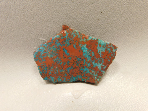 Gem Silica Chrysocolla Cuprite Unpolished Stone Slab Rough Rock #O107