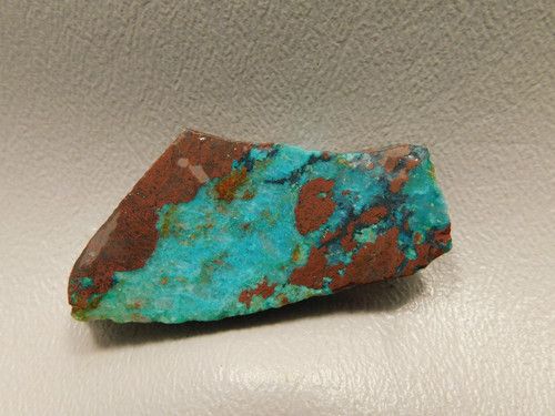 Gem Silica Chrysocolla Cuprite Unpolished Stone Slab Rough Rock #O103