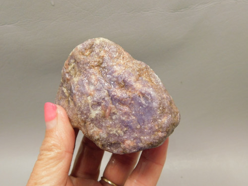 Lepidolite with Tourmaline Rough Rock Lapidary Stone Pala #O2