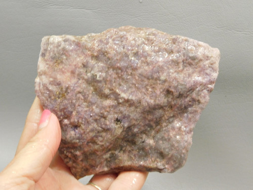 Lepidolite with Tourmaline Rough Rock Lapidary Stone Pala #O3