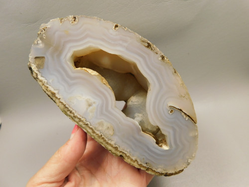 Brazilian Agate Unpolished Rough Rock Nodule Geode #O40