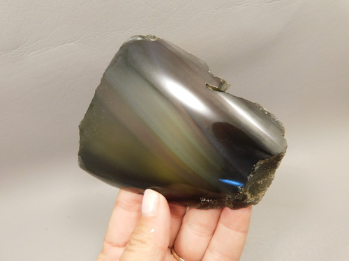 Rainbow Obsidian Polished Rock 4 inch Davis Creek CA #O1