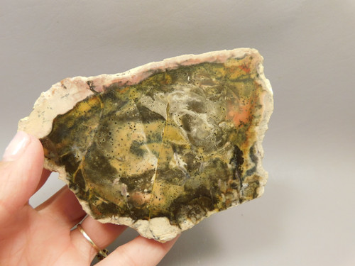 Tiffany Stone Polished Rock Collector Yellow Bertrandite Utah #O6