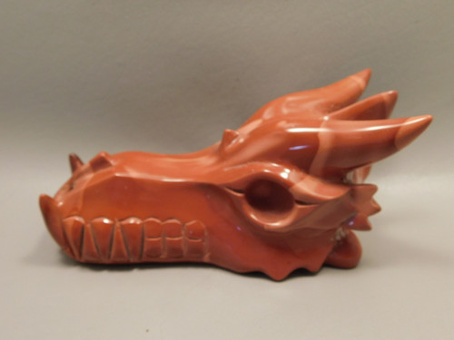 Dragon Head Mookaite Jasper Hand-Carved Fantasy Stone Carving #O412