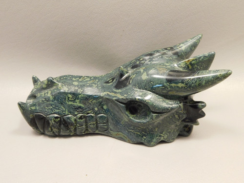 Dragon Head Kabamba Jasper Hand-Carved Fantasy Stone Carving #O410
