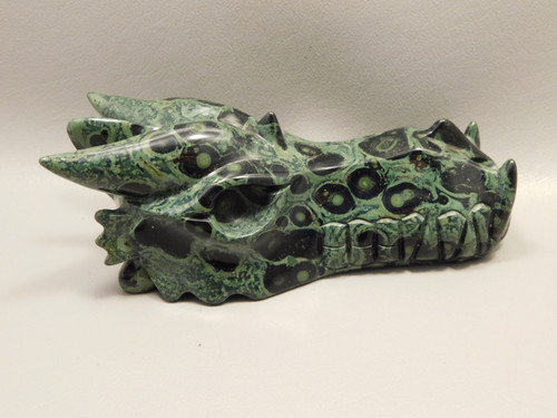 Dragon Head Kabamba Jasper Hand-Carved Fantasy Stone Carving #O136
