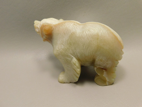 Bear Figurine Stone Animal Carving Agate 3.8 inch #O544