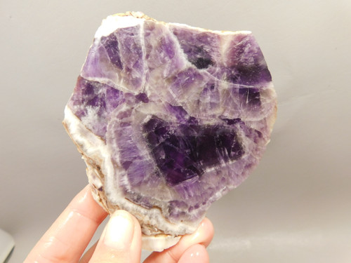 Amethyst Crystal Natural Purple Gemstone Stone Slab Lapidary #O1