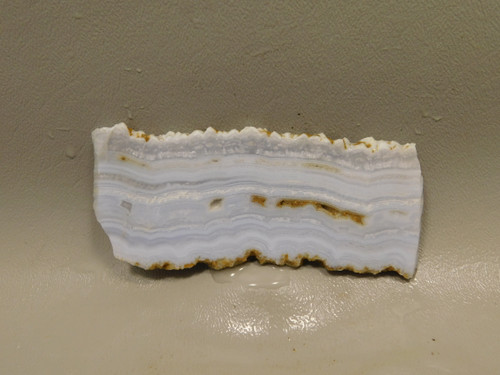 Blue Lace Agate Stone Slab Lapidary Cabbing Rough Rock #O1