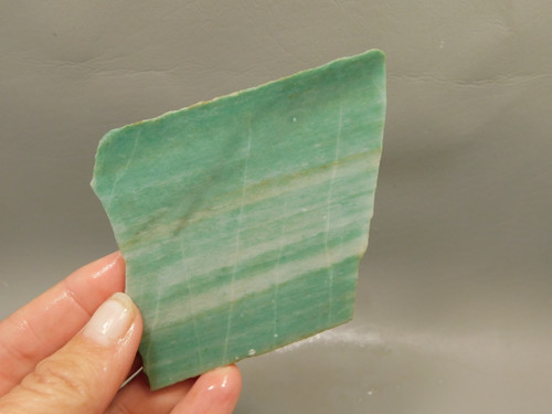Green Aventurine Unpolished Stone Slab Lapidary Rock Utah #O7