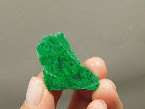 Maw Sit Sit Unpolished Stone Slab Green Jade Small Rock #O11