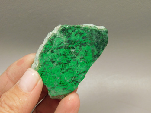 Maw Sit Sit Unpolished Stone Slab Green Jade Small Rock #O15
